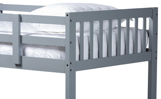 Baxton Studio Jude Modern and Contemporary Grayed Wood Twin Size Bunk Bed