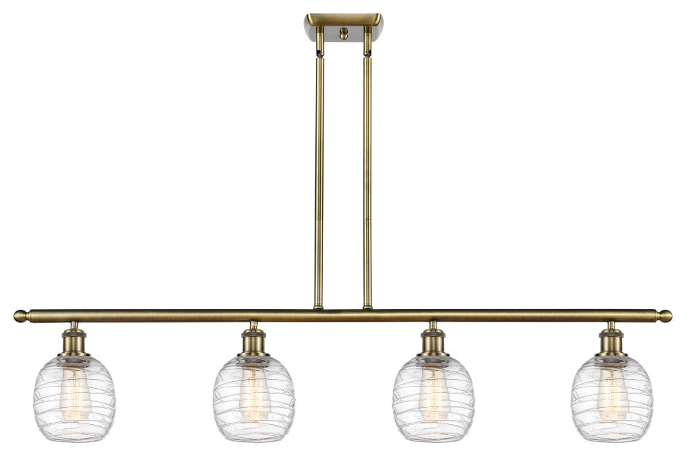 Innovations 516-4I-AB-G1013-LED 4-Light Island Light, Antique Brass