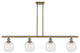 Innovations 516-4I-AB-G1013-LED 4-Light Island Light, Antique Brass