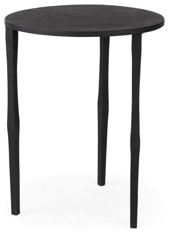 Minimal Black Iron Side Table