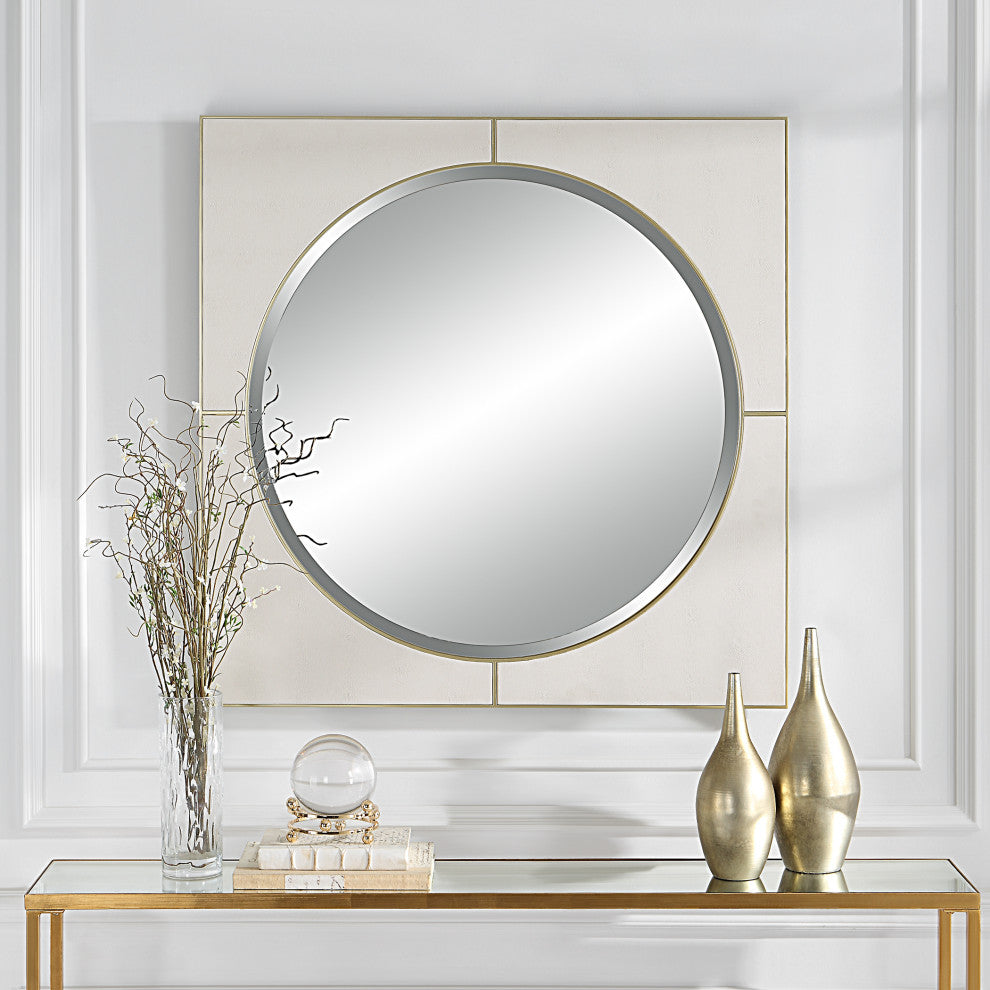 Uttermost 09817 Cyprus White Square Mirror