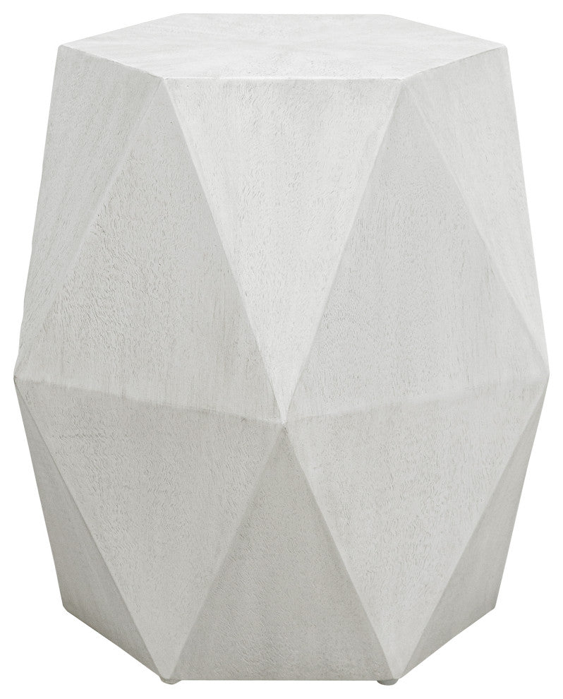 Uttermost Volker White Geometric Accent table