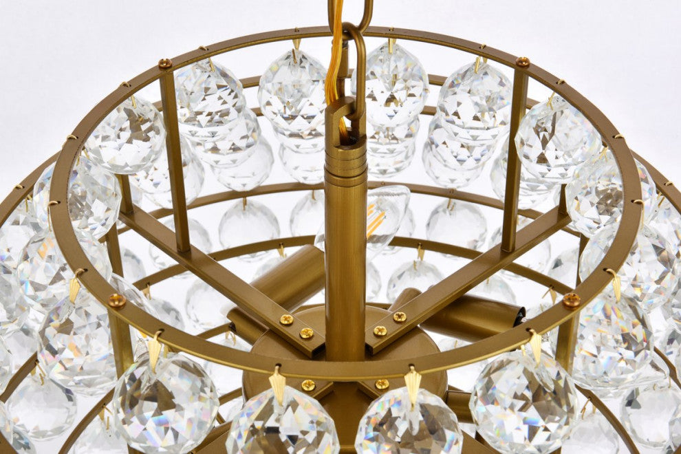 Seren 20" Pendant, Brass