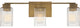 Quoizel DAN8624WS Three Light Bath Fixture, Weathered Brass Finish