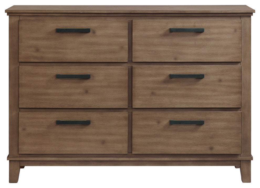 Picket House Jaxon 6 Drawer Dresser, Gray