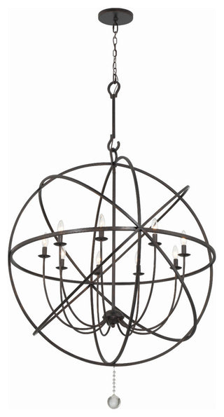 Crystorama Lighting Group 9229 Solaris 9 Light 40"W Globe - English Bronze