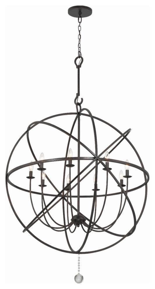 Crystorama Lighting Group 9229 Solaris 9 Light 40"W Globe - English Bronze