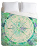 Deny Designs Bianca Green Follow Your Own Path Mint Duvet Cover - Lightweight
