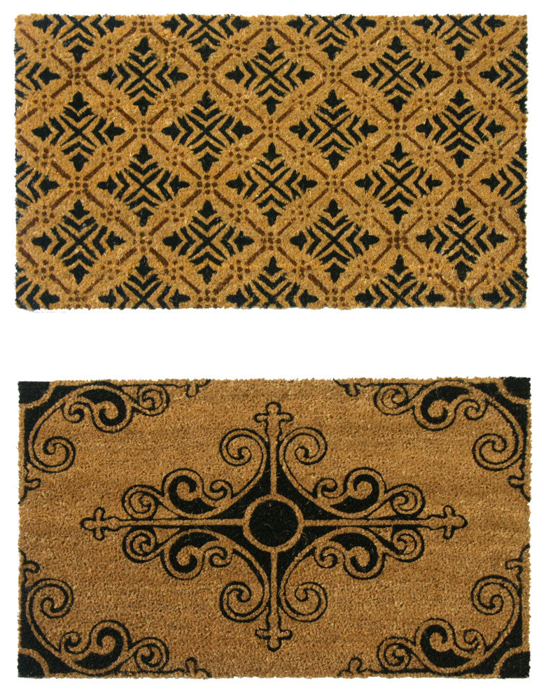 Rubber-Cal "French Country" Doormat Kit 18" x 30" 2 Door Mats