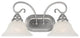 Livex Lighting 2 Light Brushed Nickel Bath Light - 6102-91