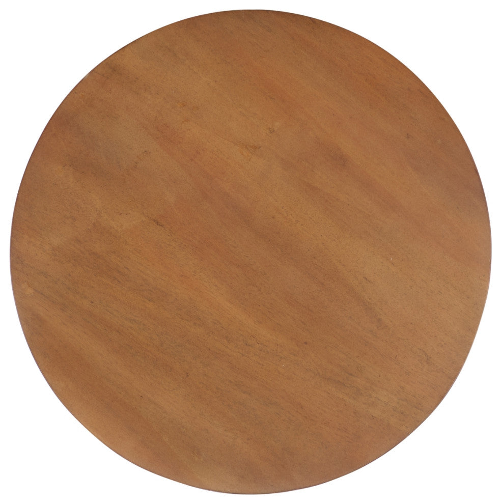 Safavieh Couture Bary Round 3 Leg Wood Accent Table, Natural