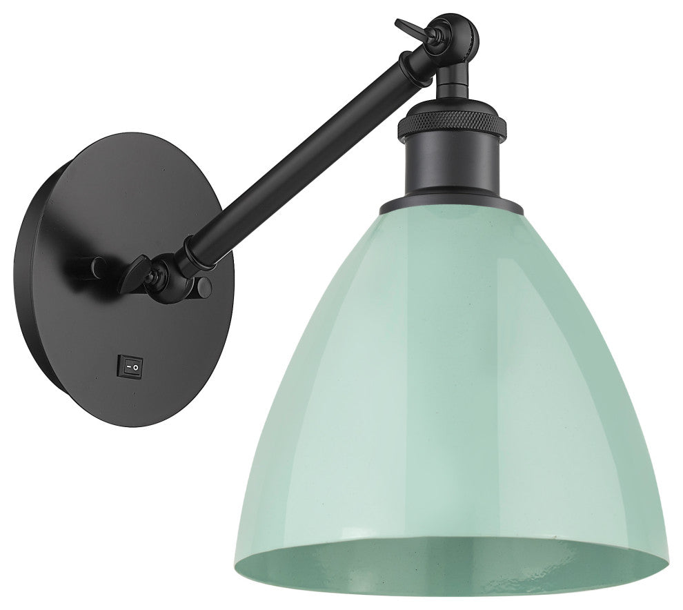 Innovations 317-1W-BK-MBD-75-SF-LED 1-Light Sconce, Matte Black