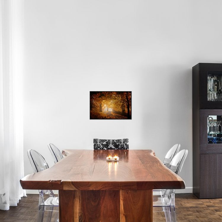 "Turn To Fall" Framed Canvas Giclee by Ildiko Neer, 23x16"