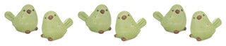 Irredescent Ceramic Bird Figurine, 6-Piece Set