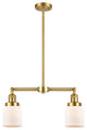 Bell Island Light, Satin Gold, Matte White