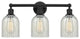 Innovations 616-3W-BK-G2511 Caledonia 3 Light Bath Vanity Light, Matte Black