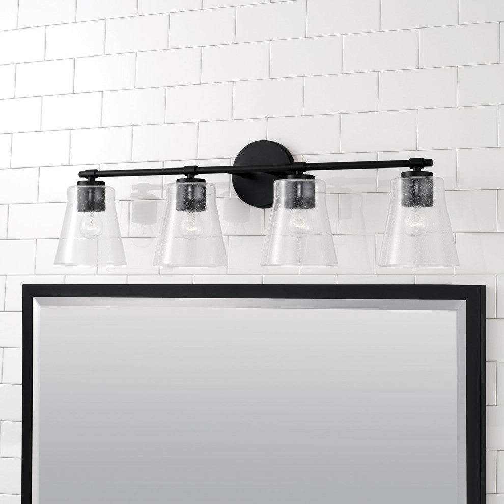 Capital Lighting 146941-533 Baker 4 Light 32"W Bathroom Vanity - Brushed Nickel