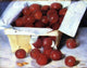 Joseph Decker Plums in a Basket Premium Canvas Print
