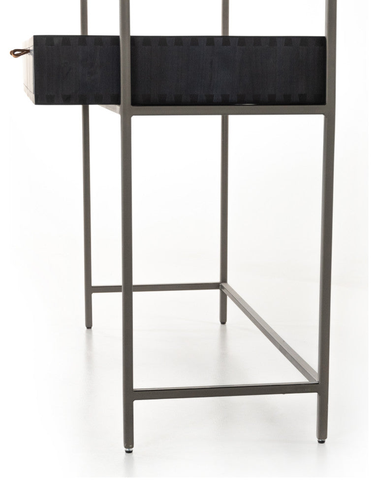 Trey Modular Wall Desk-Black Wash Poplar