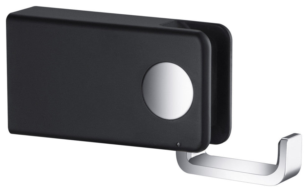 Artis Bathroom Hardware Accessory Bathroom Robe Hook, Chrome Black