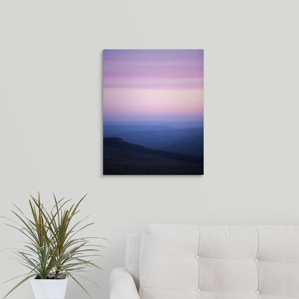 "Pink Dusk I" Wrapped Canvas Art Print, 16"x20"x1.5"
