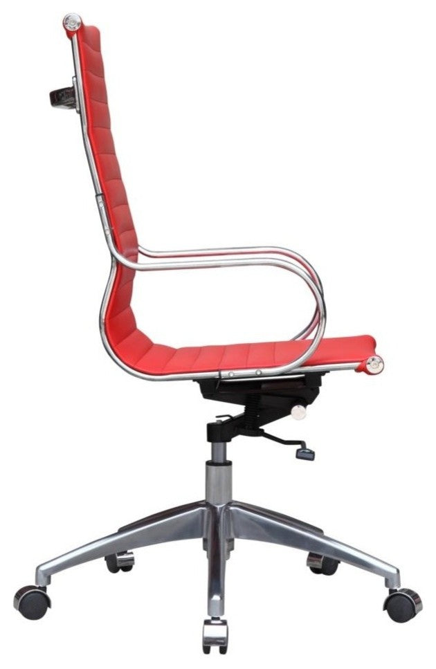Modern Classics Twist Office Chair High Back, Red