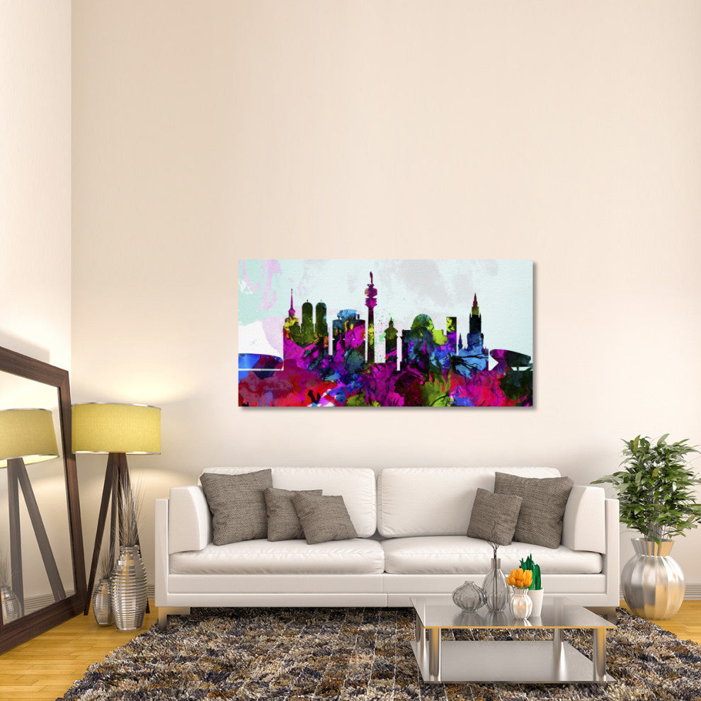 "Munich City Skyline" Fine Art Print