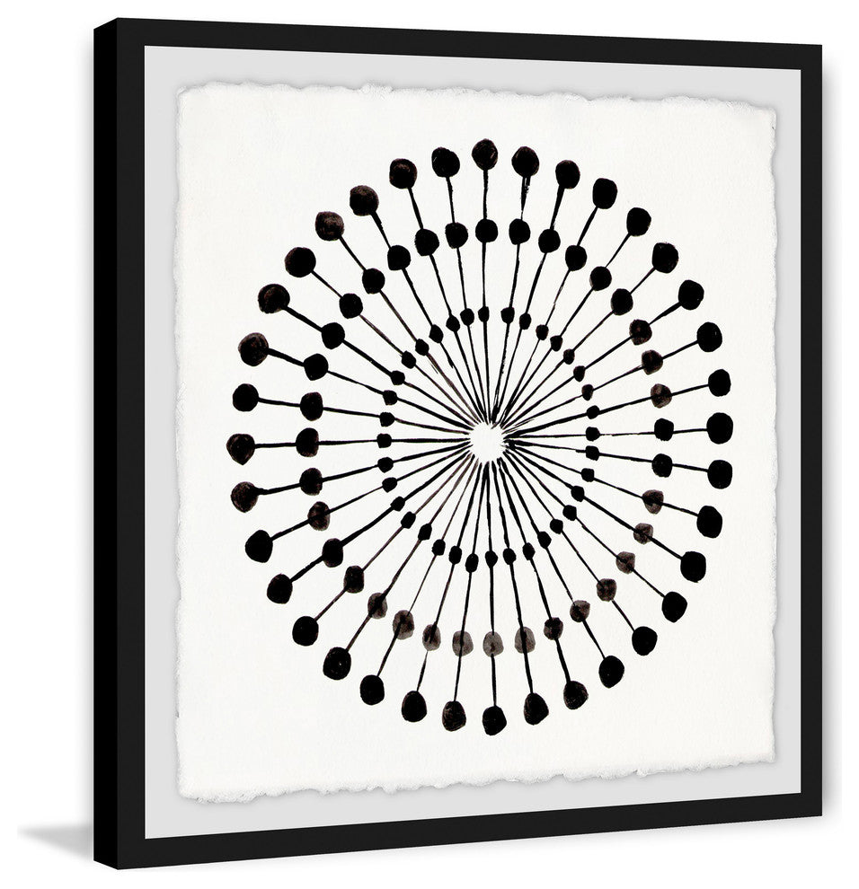 "Spherical Reference" Framed Painting Print, 18"x18"