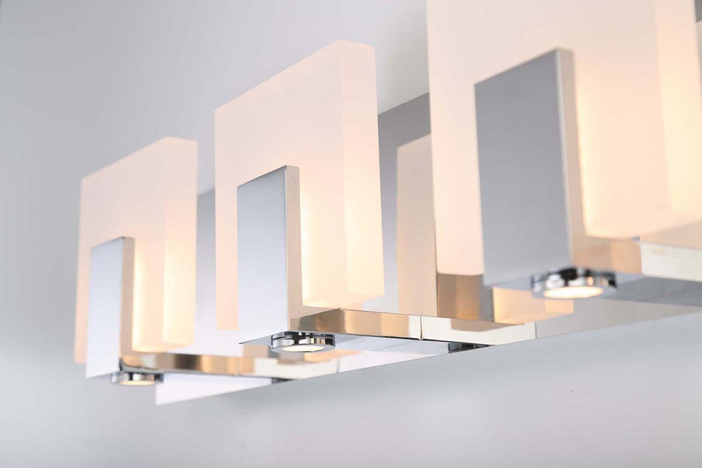 Canmore 4 Light LED Bath Bar Black