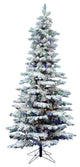 Vickerman A895082Led 9' Flocked Utica Christmas Tree, Multi-Colored Lights