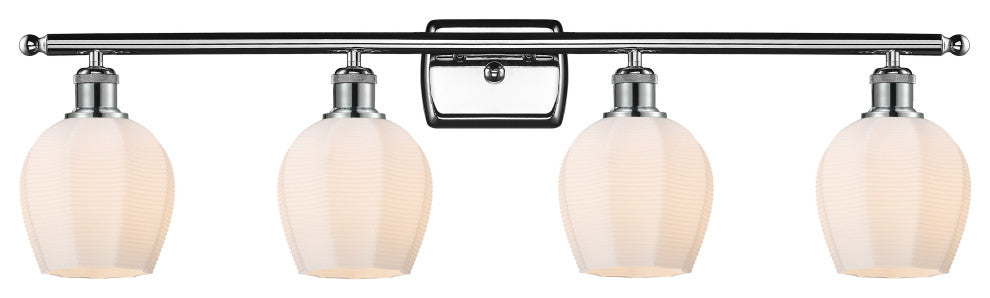 Innovations 516-4W-PC-G461-6 4 Light Bath Vanity Light, Polished Chrome
