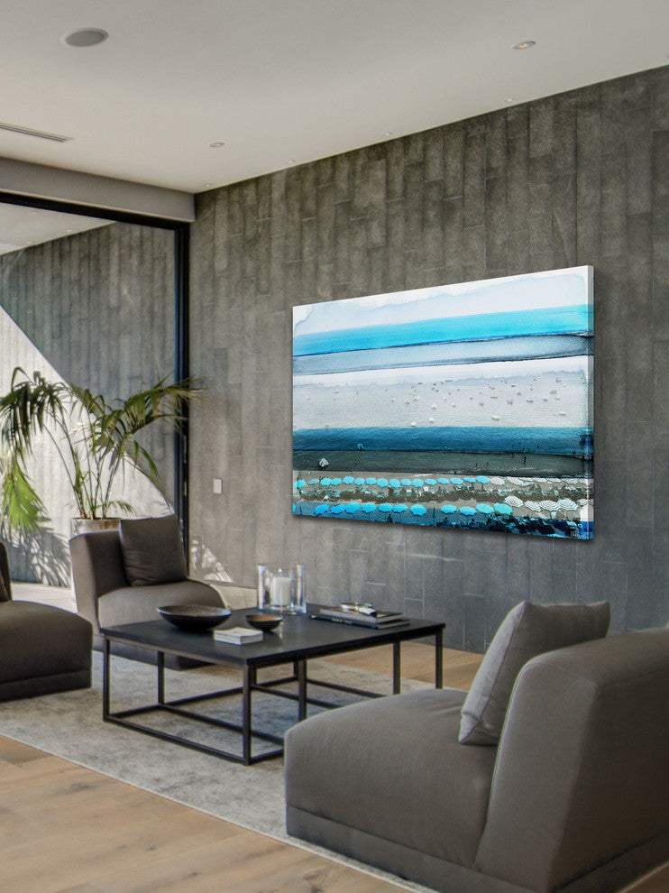 "Spiagga" Fine Art Canvas Print, 36"x24"