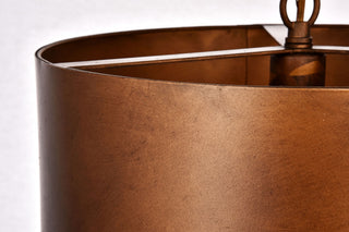 Elegant Lighting LD6015D15 Miro 15" Pendant - Manual Brass