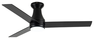 48-inch Modern 3CCT LED Black Ceiling Fan with Remote