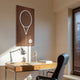 "Designer Racquet" Frameless Floating Tempered Glass Panel Wall Art Set of 2