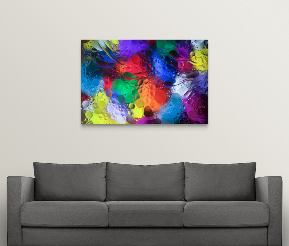 "Color Explosion I" Wrapped Canvas Art Print, 48"x32"x1.5"