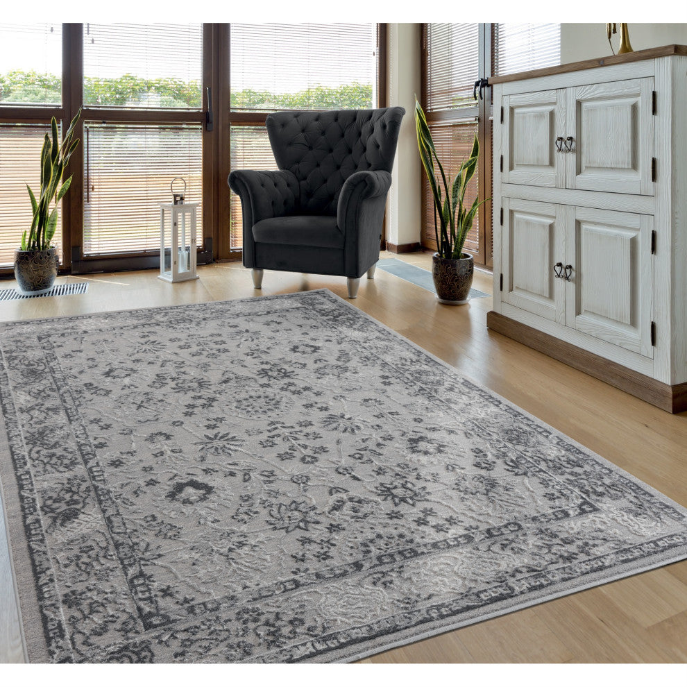 United Weavers Cascades Shasta Grey Area Rug 7'10" x 10'6