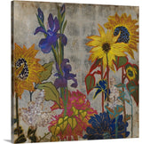 "Garden of Earthly Delights" Wrapped Canvas Art Print, 20"x20"x1.5"