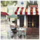 "Relaxing at the Cafe II" Digital Paper Print by James Wiens, 38"x38"