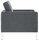 Modway 2-Piece Fabric Loft Living Room Set, Gray