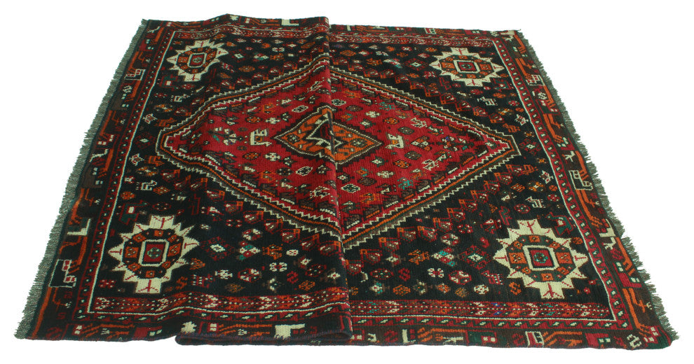 Fine Vintage Distressed Marlon Red Rug