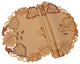 Harvest Verdure Embroidered Cutwork Fall Doilies, Tan, 16''Round, Set of 4