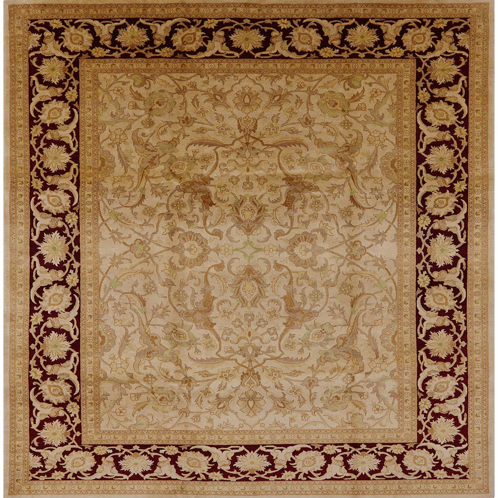 Ahgly Company Indoor Square Mid-Century Modern Area Rugs, 3' Square