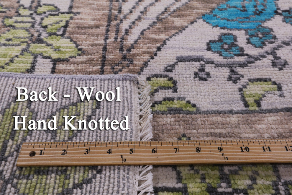 10' 1" X 13' 10" Hand Knotted William Morris Wool Rug - Q15723