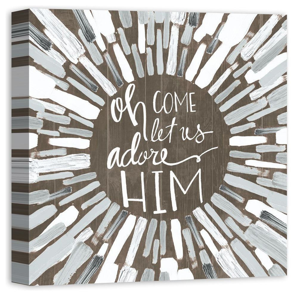 "Oh Come Let Us Adore Him" Canvas Wall Art, 20"x20"
