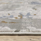 Emery Galaxy Grey/Blue Indoor Area Rug, 6'7" x 9'6"