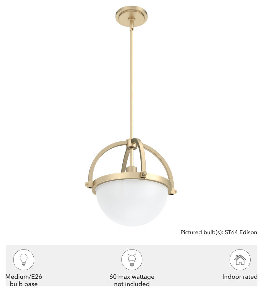 Wedgefield Alturas Gold 1 Light Pendant Ceiling Light Fixture