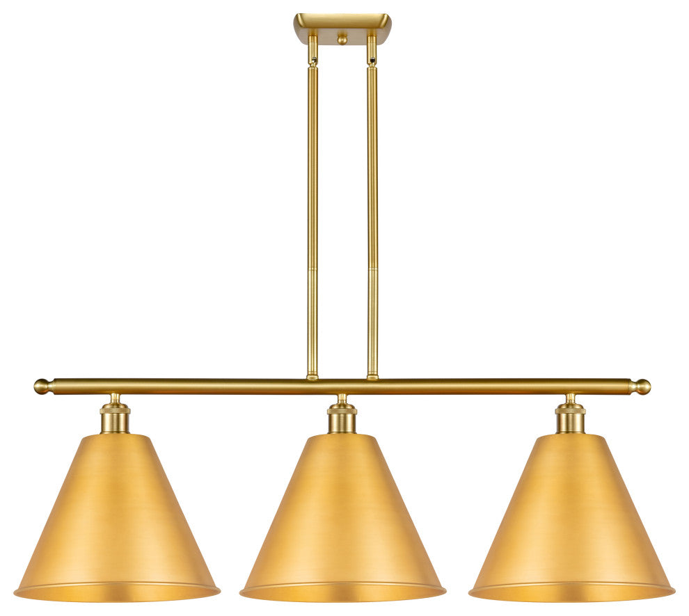 Ballston Cone Island Light, Satin Gold, Satin Gold