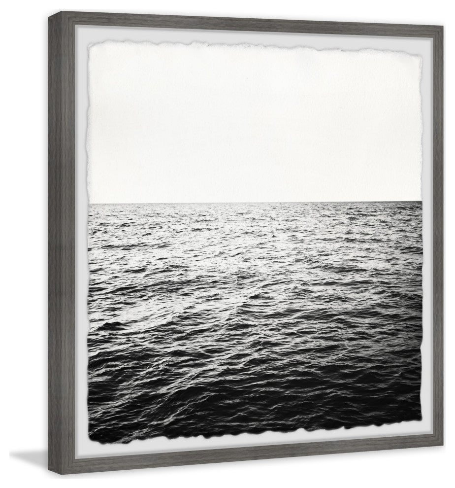 "Open Ocean Expanse" Framed Painting Print, 12x12