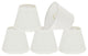 32059-5 Small Hardback Empire Chandelier Clip On Lamp Shade Off White 3"x5"x4"